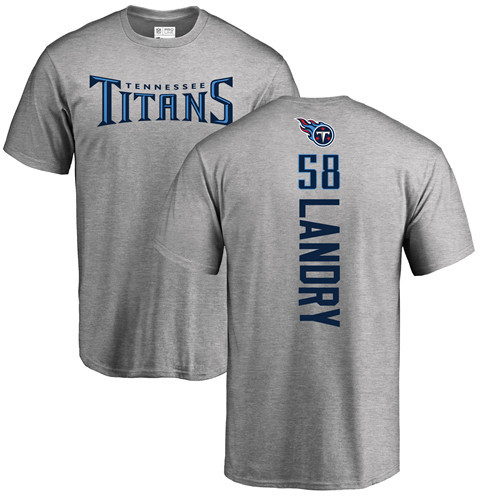 Tennessee Titans Men Ash Harold Landry Backer NFL Football 58 T Shirt
